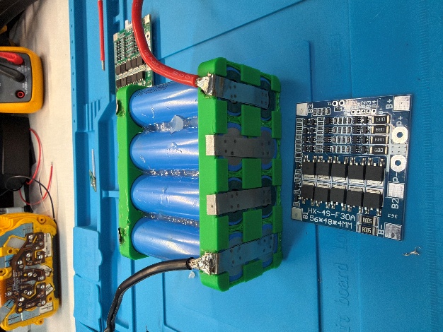 Automated monotub battery pack and protection electronics